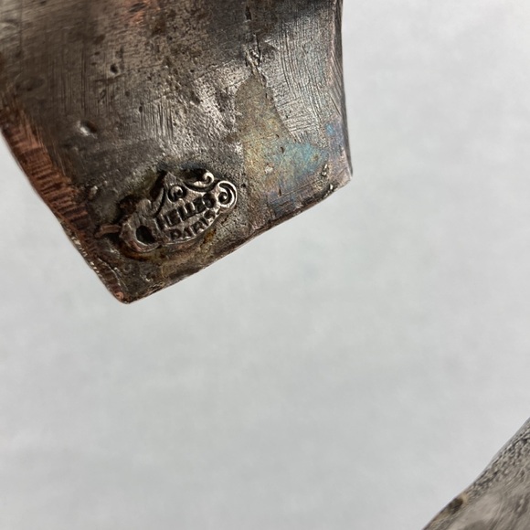 VTG Helles Paris Women’s Serpent Cuff Bracelet Silver Plate Heavy - Picture 8 of 12